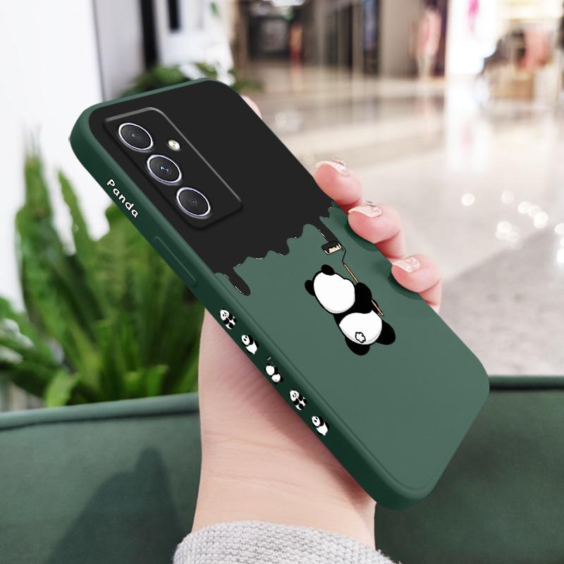 Paint Panda Phone Case For Samsung Galaxy A55 A35 A25 A15 A05 A05S A54 A34 A24 A14 A04 A04S A04E 4G 5G Cover
