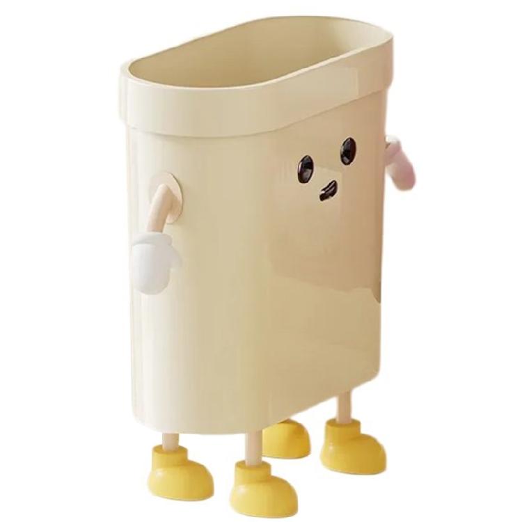 Functional Waste Bin Practical Office Waste Bin Pressure Rings Fixation Garbage Bin for Kitchen, Bathroom, Bedroom