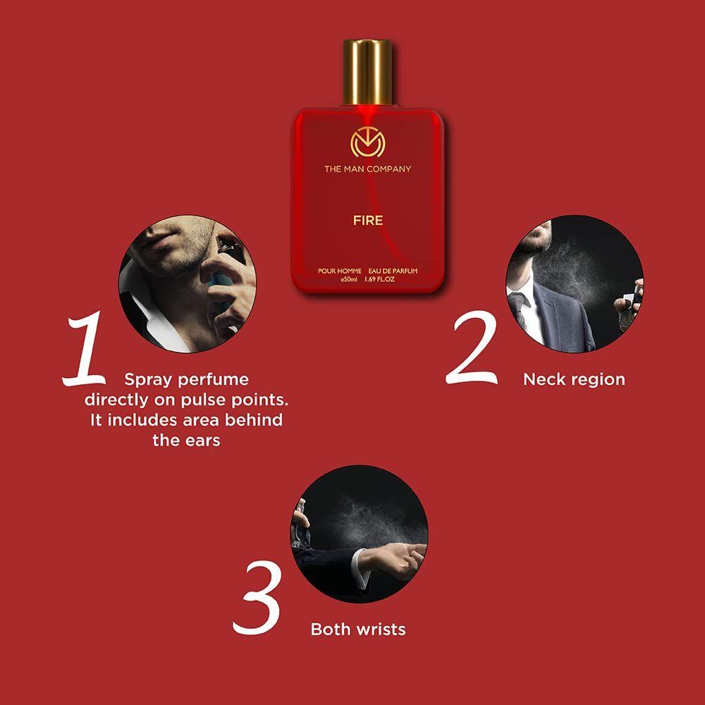 The Man Company Fire EDP - 50ml | Perfume For Man | Premium Long Lasting Fragrance | Fresh, Floral & Woody | Gift For Man
