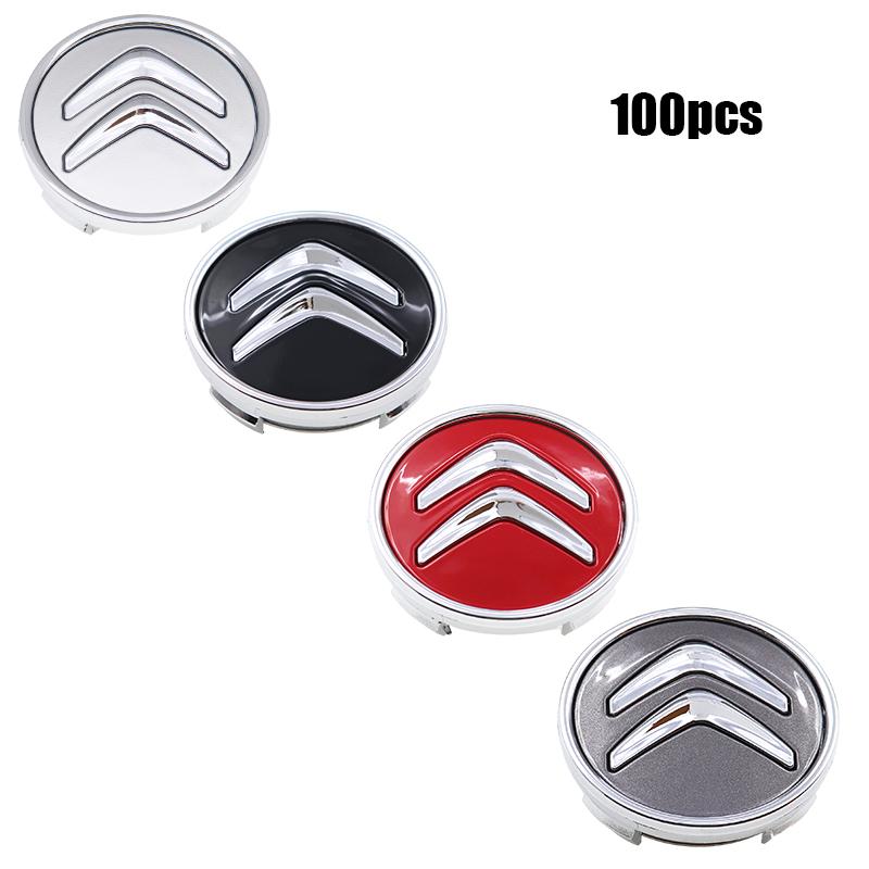 100pcs 60mm Citroen Car Wheel cap emblem Wheel Center Hub Cap auto Rim refit dust-proof badge covers sticker styling accessories anp123