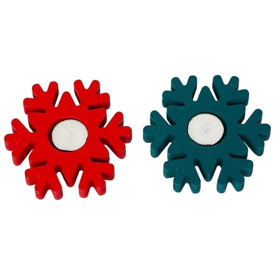 

Рождественская снежинка декоративные подсвечники для чайных свечей набор из 2 деревянные зеленые красные подставки рождественский дом гостиная офис подарки для семьи друга