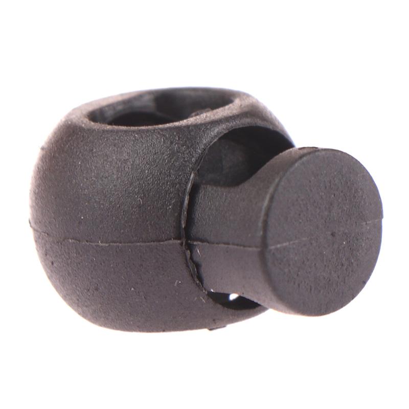 50Pcs Rope Cord Locks Clip Ends Round Ball Shape Luggage Lanyard Stopper Sliding Plastic Sewing Garden Home Cord Locks