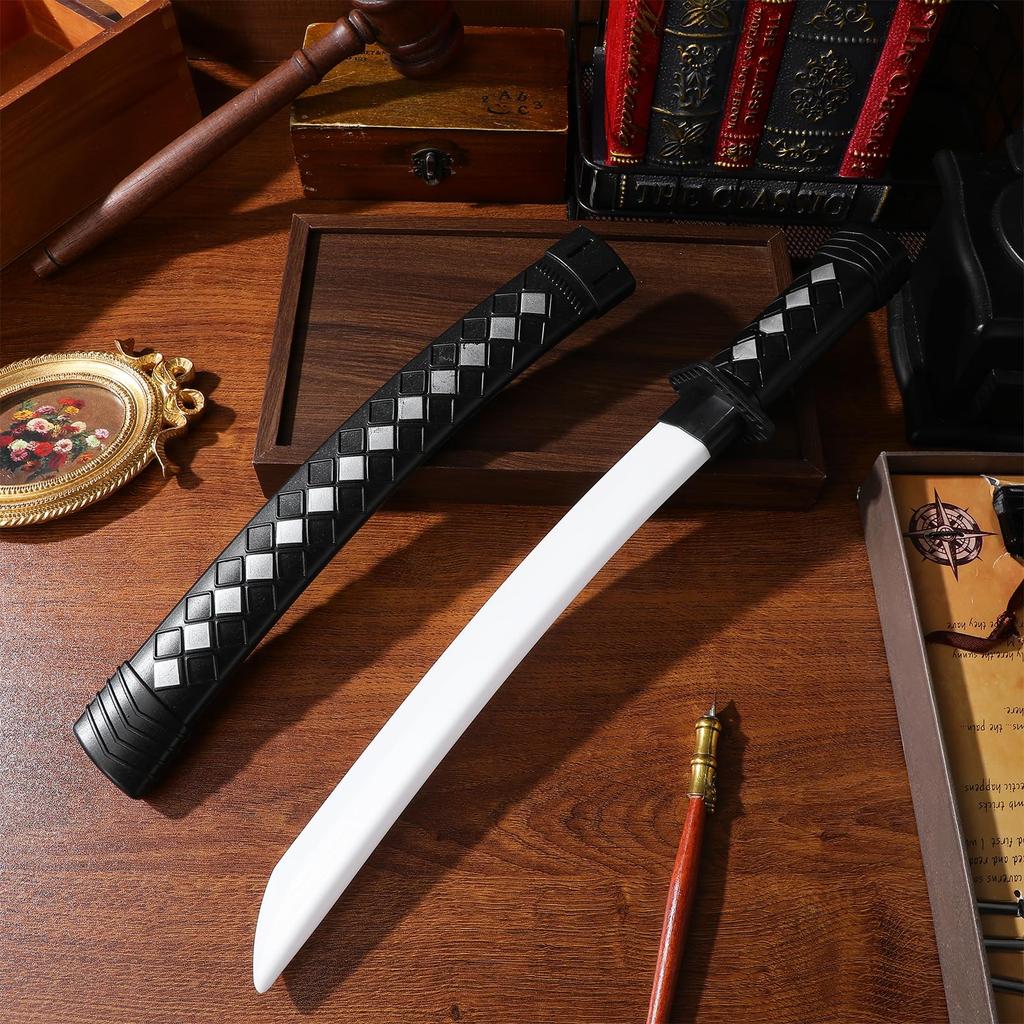 STOBOK Ninja Sword, Samurai Sword for Cosplay, Pretend Play, Costume, Japanese Samurai, Ninja, Stage, Cosplay Prop, Made of Lightweight Plastic