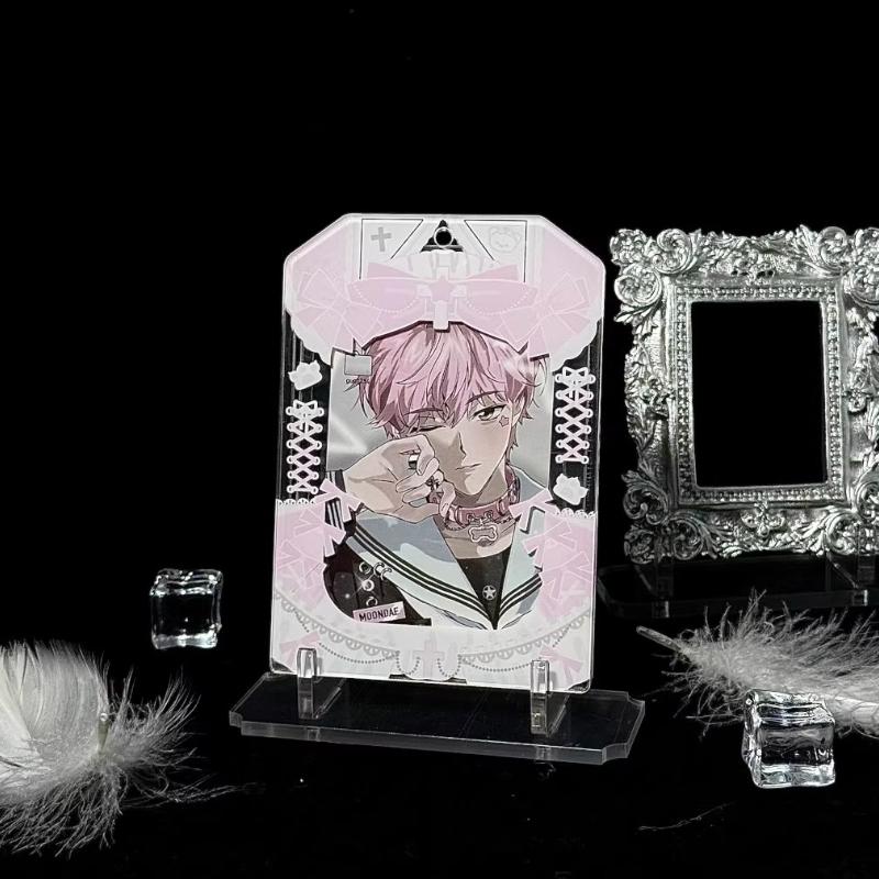 

Акриловая фоторамка «Наряд горничной» для 3-дюймовой K-pop айдол аниме карты, модные креативные защитные рукава, кейс для хранения фотокарточек 2025 Only Frame розовый