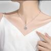 Douyin White Gold Luxury Pendant Women's Necklace - Simple, Versatile, Romantic Classic Clavicle Chain Design