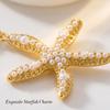Boho Sexy Fashion Layered Starfish Waist Belly Chain for Women Elegant Imitation Pearls Belly Chain Summer Beach Bikini Jewelry