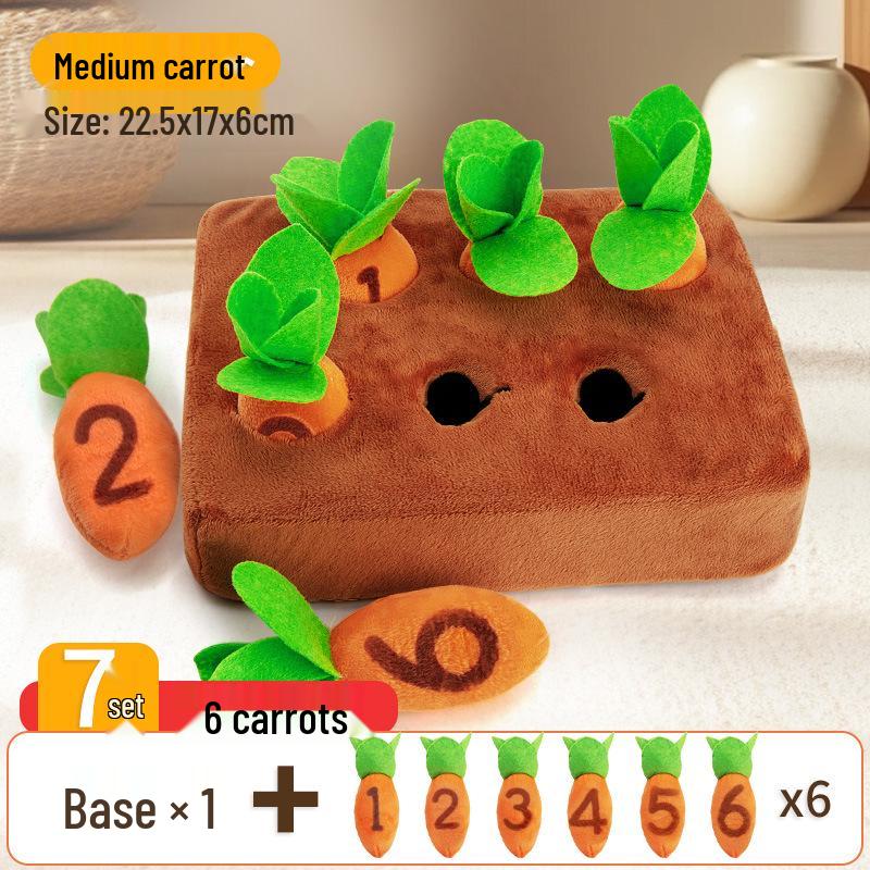 

Infant Radish Pulling Plush Toy - Early Learning & Teething Aid 12 cm