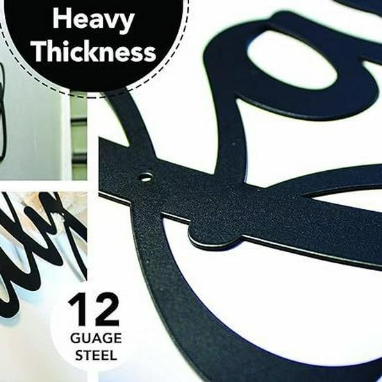 Family Metal Wall Art Silhouette - Indoor Iron Decoration