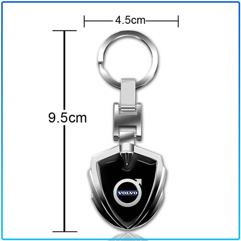 Car Keychain Car Emblem Gift With Key Ring Auto Accessories Sticker For Volvo Rdesign XC90 S60 XC60 V70 S80 S40 V50 V40 V60 C30 S70