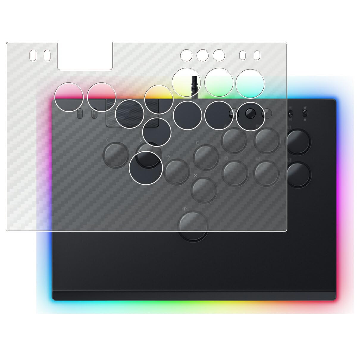 

ClearView Protective Film for Razer Kitsune [Clear Carbon Fiber] Made in Japan