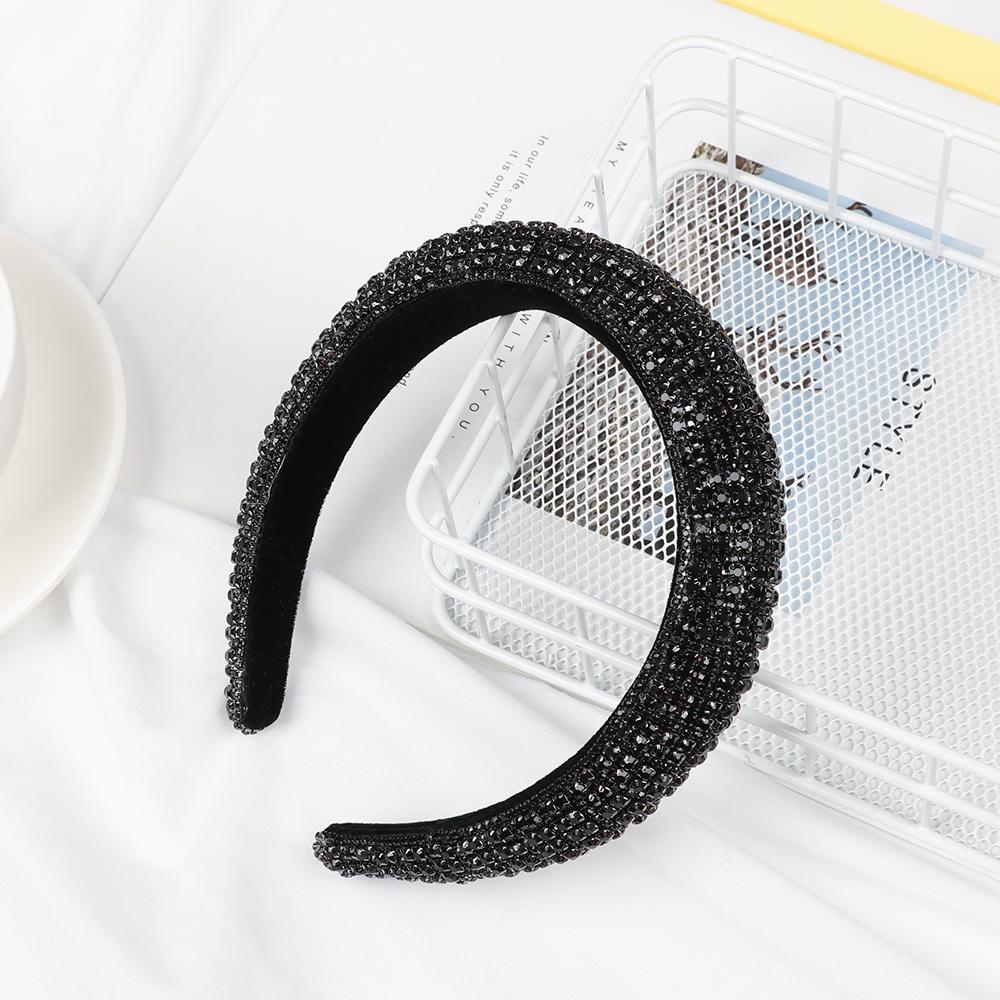 Handgefertigtes Stirnband Haarreif Vollkristall Hochzeitskopfschmuck Barocke Tiara Strassstein Perlen Haarreif