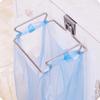 Stainless steel hanging garbage bag rack Hanging garbage bag rack Kitchen accessories Non perforated cabinet storage hook