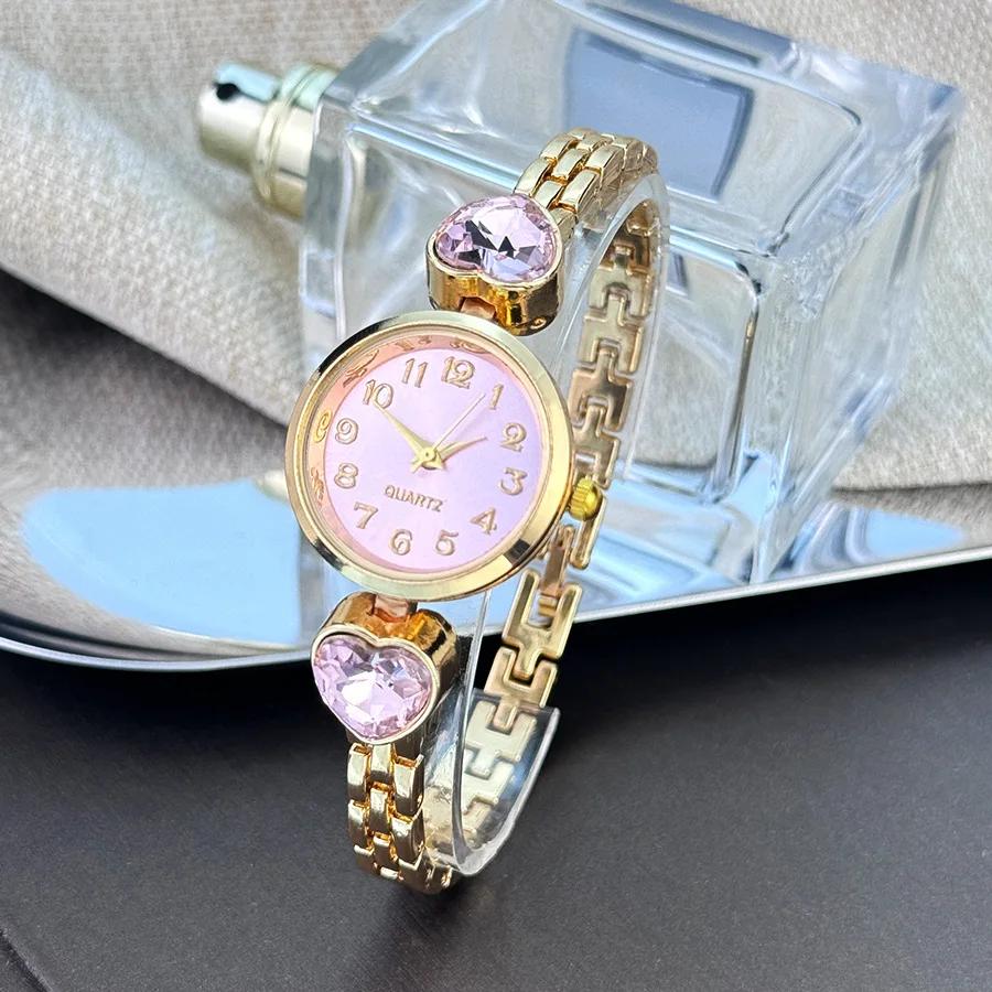 High Quality Gold Women Bracelet Watches for Ladies Wrist Watches Top Brand Luxury Elegant Women Dress Quartz Watches Minimalist