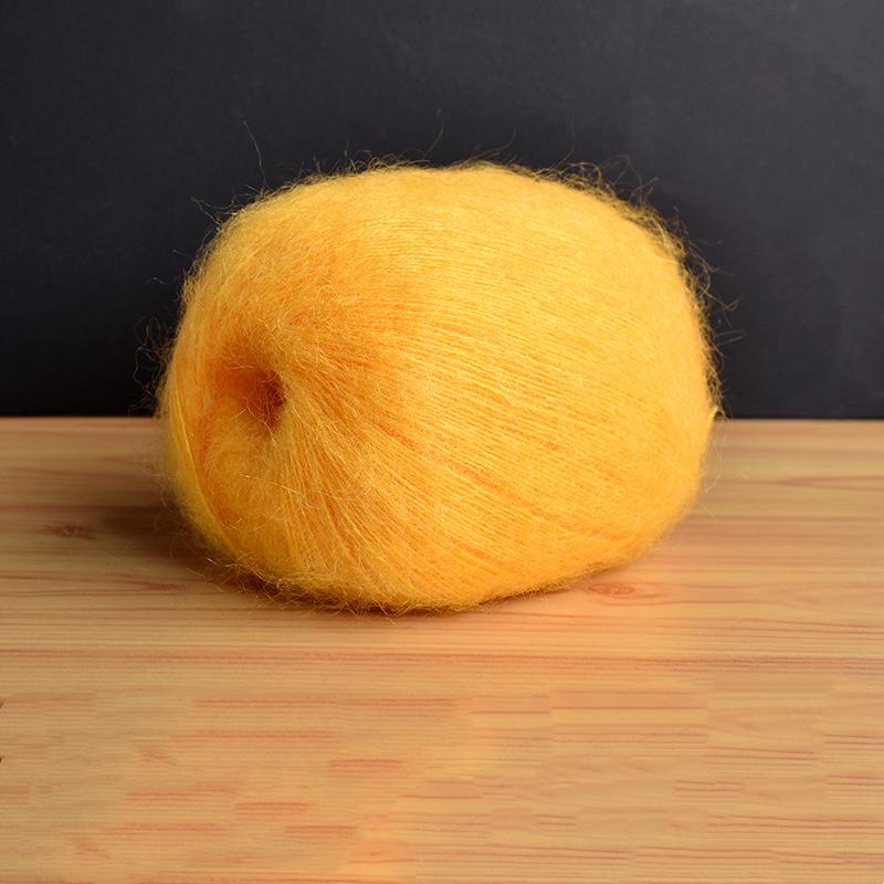 Mohair Fine Wool Yarn Knitting Sewing Thread Soft Skin-friendly Crochet for Sweater Scarf Shawl