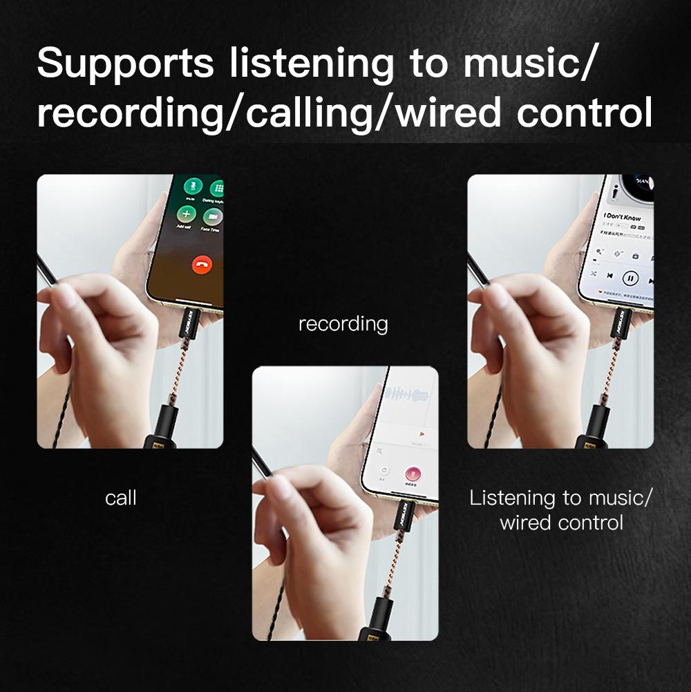 KEYSION Dual CS43198 DAC Audio Decoder 768kHz DSD256 USB Type-C to 3.5/4.4mm Lossless HiFi Headphone Amplifier for iOS Android PC