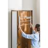 LIV PLUS Quick Lock Door Extendable and for Indoor White NY-326 Hanger, Foldable, Lightweight, Drying,