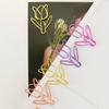 20 Pcs Lovely Decorative Paper Clips Tulips Shape Bookmarks Metal Planner Clips Office Clips for Stationery Lovers
