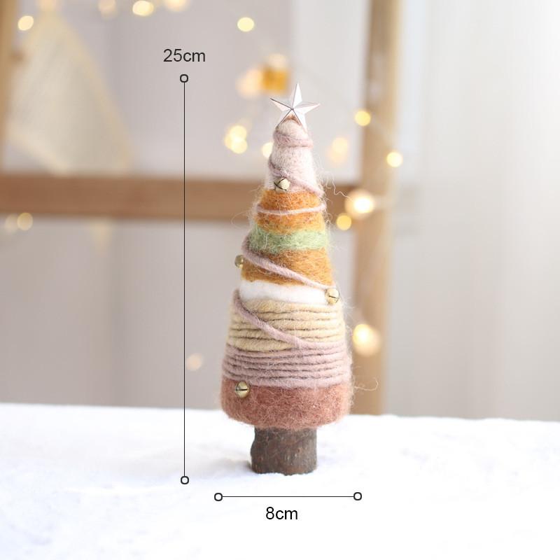 Christmas Wool Felt Tree Ornament For Holiday Decor And Scene Setting