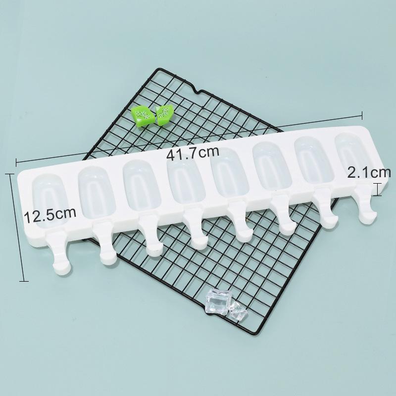 Silikon-Eis am Stiel-Form für selbstgemachte Kuchen, Desserts, Gelee, Pudding, Eiswürfelschale, Backformen, Pfanne, Dekoration für Zuhause und Küche