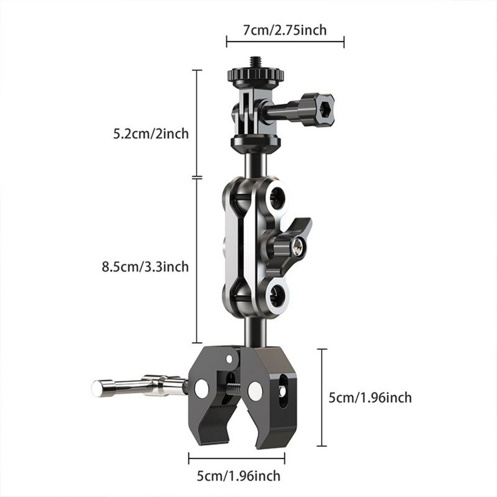 Adjustable Camera Holder Universal 1/4" Screw Microphone Holder Universal Phone Holder Handlebar