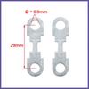 4pcs 50A Flat Fuse Strip Metal Silver Tone for Auto Automotive DC 32V Universal