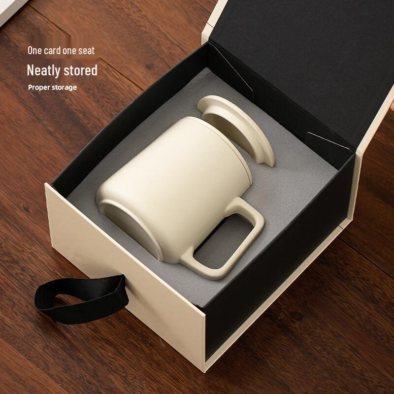 TLAKEHO Ceramic Tea Separation Mug