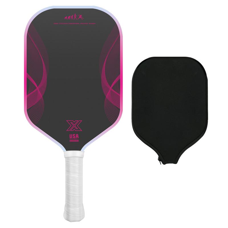 Pickleball Racket T700 Carbon Fiber Matte Silent Set - Professional Paddle Board for Competition