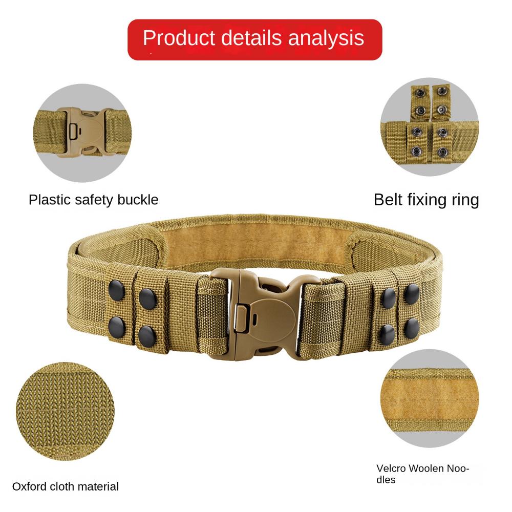 Breathable Canvas Waistband Adjustable Marine Corps Duty Belt Casual Men Belt  Hiking Tools
