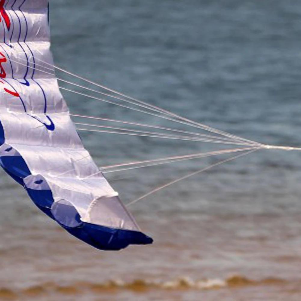 Doppelleiner Parafoil Drachen Hohe Qualität Power Braid Segel Kitesurf Professionell Groß 1,4m mit 2 Griffen für Strand Outdoor Spaß