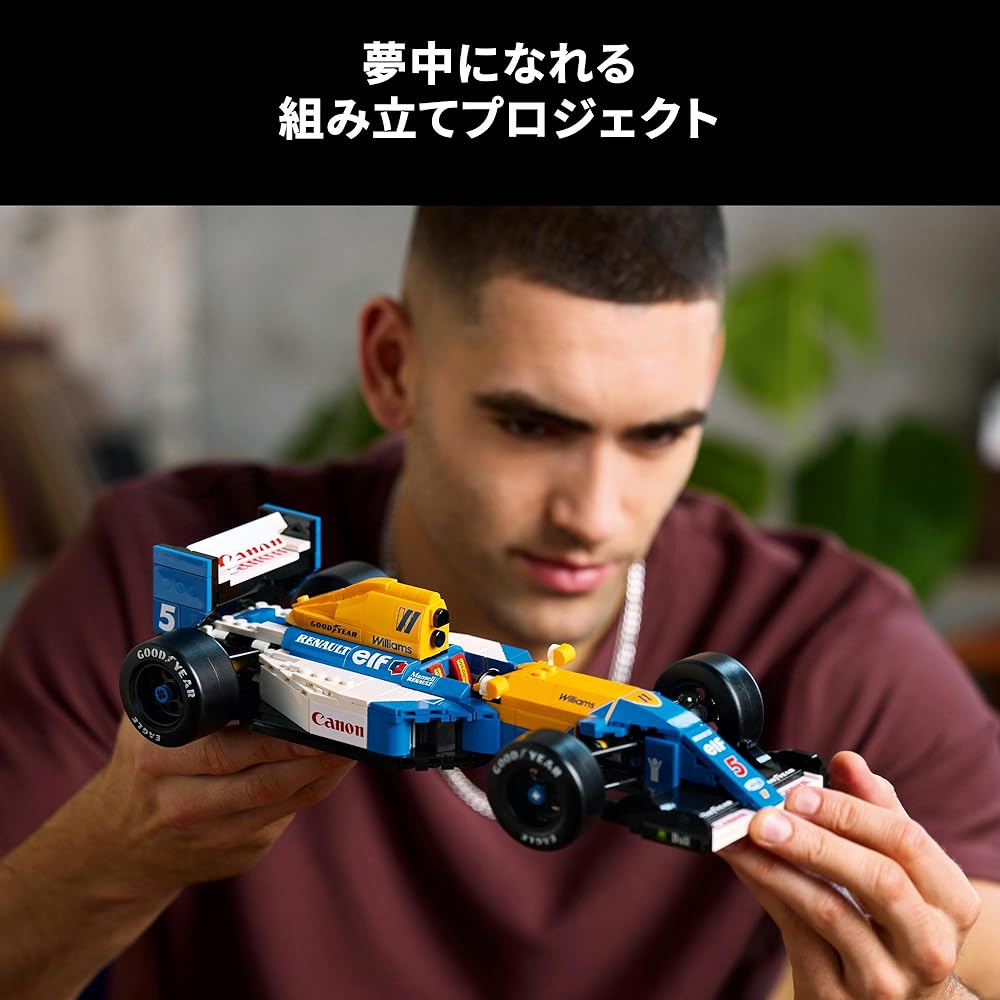 LEGO Icons Williams Racing FW14B Model Kit 540 Pieces Building Blocks Toy for Adults and Kids Vehicle Car Miniature 10353