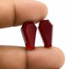 Natural Red Garnet Coffin Cut Gemstone | Deep Red Loose Garnet Cabochon | Coffin Shape Stone for Jewelry Making