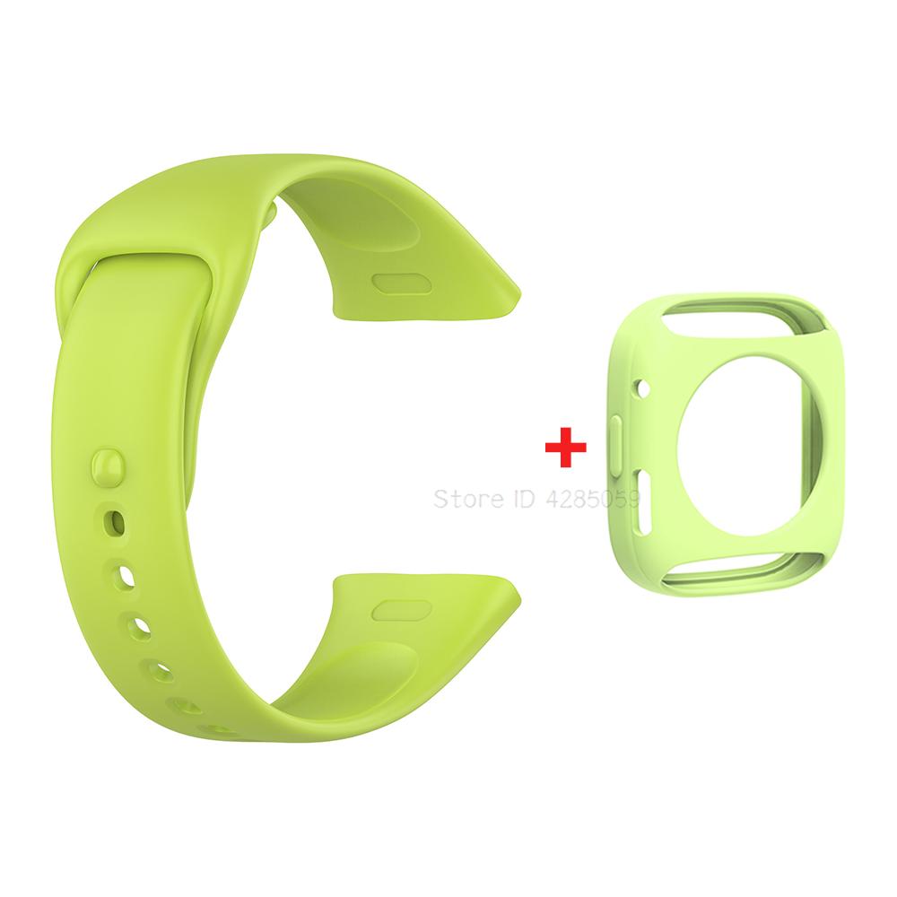 Silicone Strap+Protective Cover for Redmi Watch 3 Replacement Wrist Strap Bumper for Xiaomi Mi Watch Lite3 Wristband Bracelet