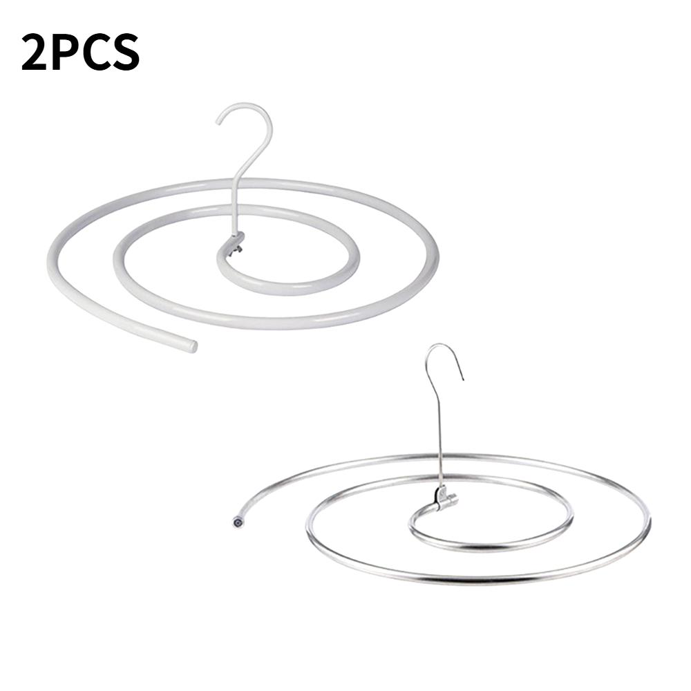 Spirals Drying Rack Round Rotating Space Saving Stainless Steel Bed Sheet Hanger Multi-functional Household Dorm Balcony Drying