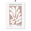 Matisse Line Face Coral Leaf Bird Abstract Posters And Prints Wall Art Canvas Painting Hotel Bar Pictures For Living Room Decor