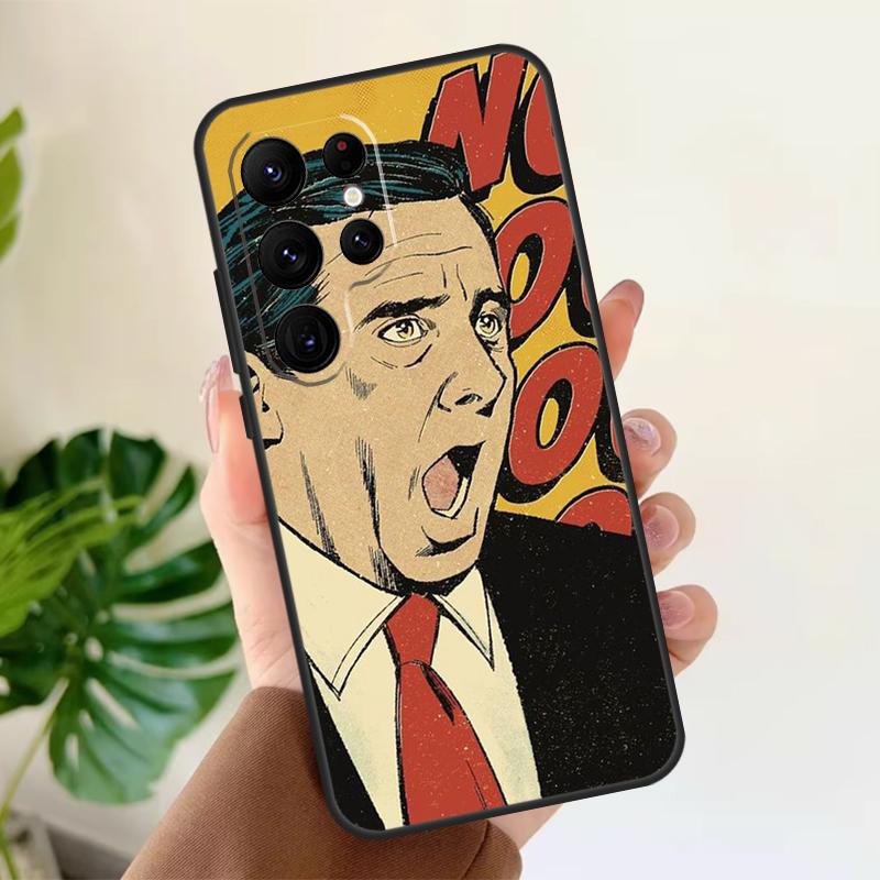 TV The Office Michael Scott Soft Case For Samsung Galaxy S24 Ultra S21 S22 S23 S25 Plus S20 FE S9 S10 S23 FE Phone Cover