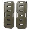 5.2 Gallon 20L Oil Can Gas Container Pot Gasoline Anti Shock Fuel Storage Tank Pack with Handle for Car Motorcycle UTV