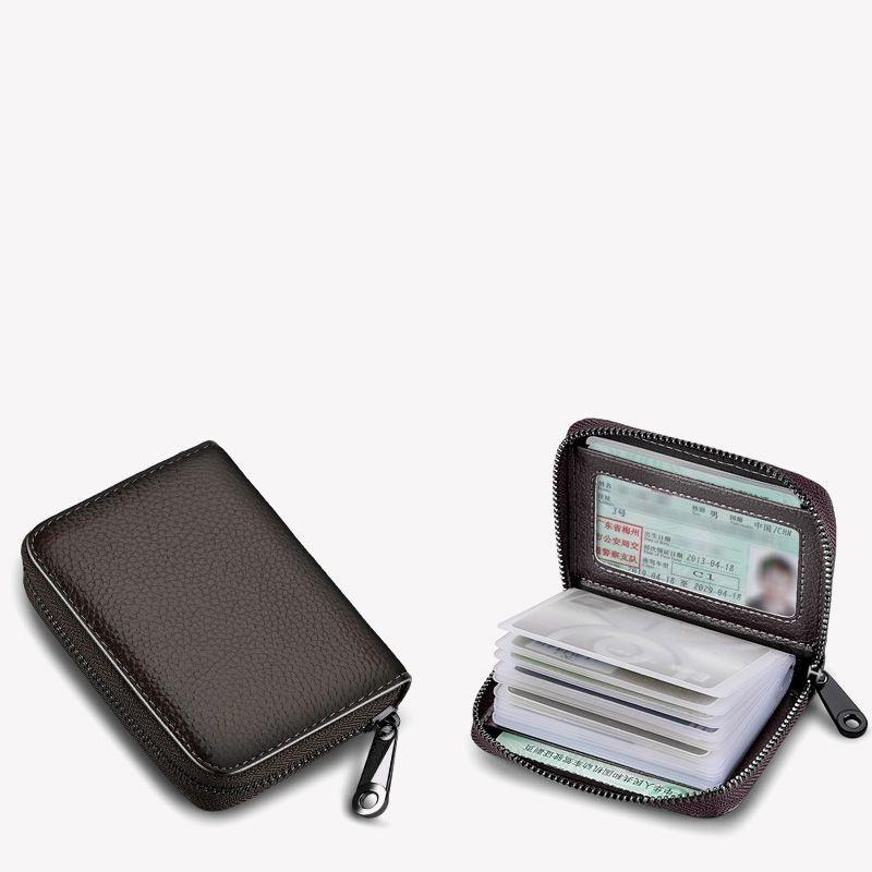 

Держатели карт PU Business Bank Credit Bus ID Card Holder Cover Coin Pouch Anti Demagnetization Wallets Bag