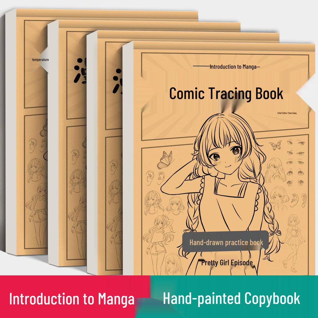 Manga Beginner's Tracing Book: Anime Character Line Art for Kids - Beautiful Ancient Style Girls