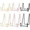 8cm/15cm Metal Picture Photo Frame Display Stand Plate Holder Dish Rack for Small Easel Card Platter Tabletop Art In Home Office