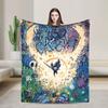 Hollow Knight Game Flannel Blanket Warm Soft Bedding Throws for Living Room Picnic Aesthetic Bedspread Sofa Bed Cover