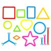 65~240pcs Kids DIY Building Blocks Stick Plastic Children Montessori Early Learning Intelligence Sticks Focus & Learning TMZ