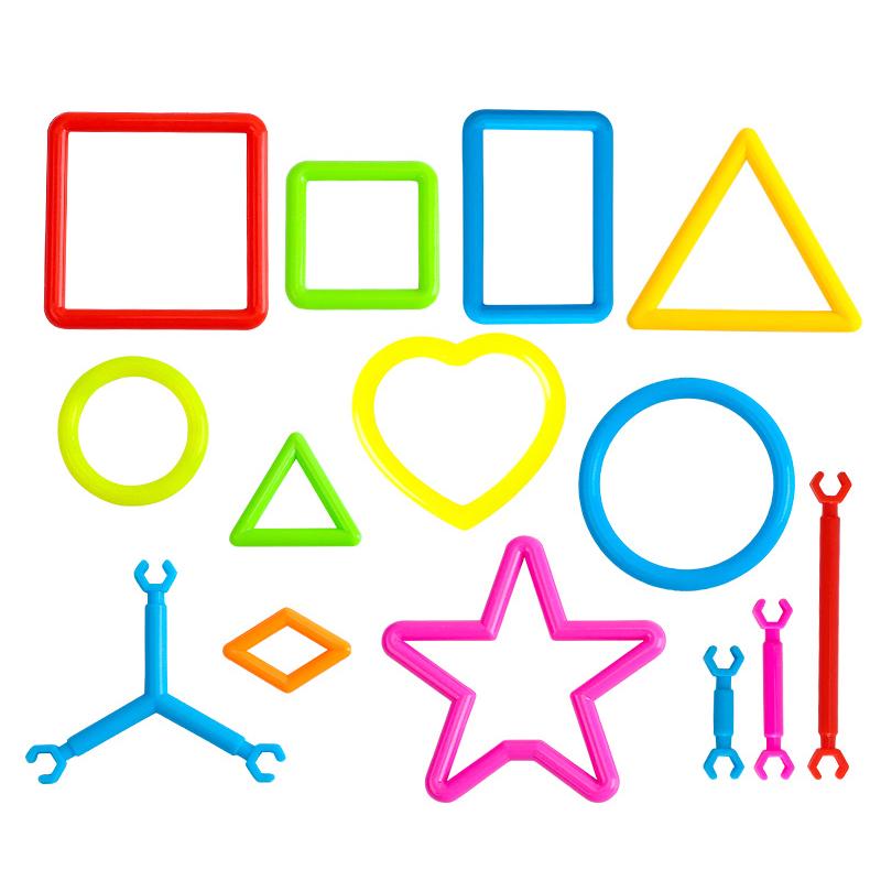 65~240pcs Kids DIY Building Blocks Stick Plastic Children Montessori Early Learning Intelligence Sticks Focus & Learning TMZ