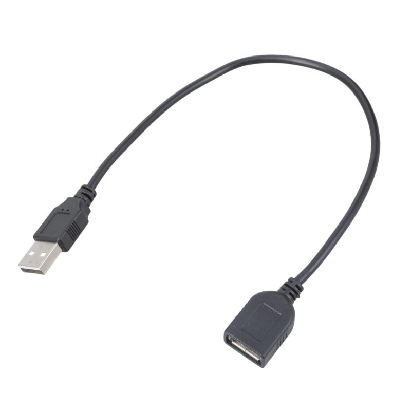 

30cm Long USB 2.0 Male to Female Extender Cord Power Wire for Computer TV Charger Electronics Device Connection 1