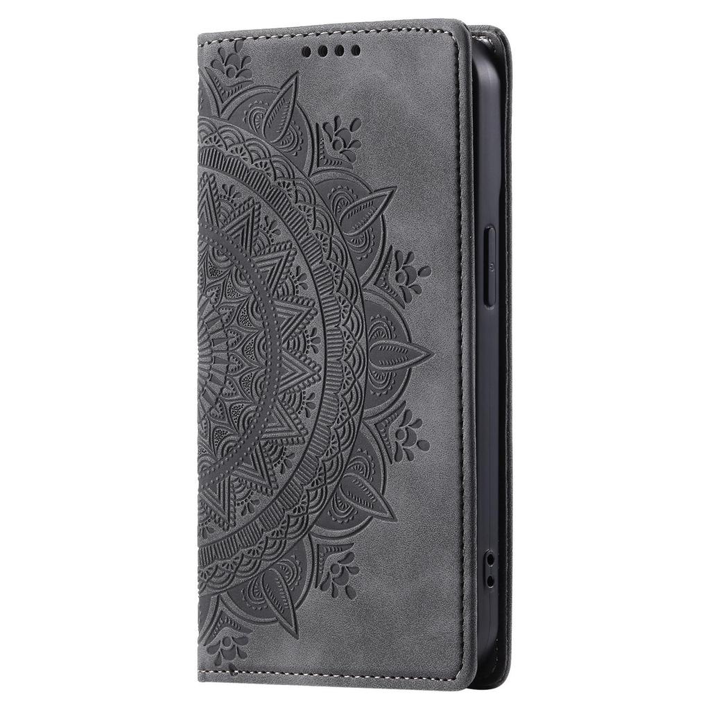 MOTO G14/Google 8Pro Leather Case: Frosted Totem Embossed, G84 Card Slot, Flip Magnetic Design