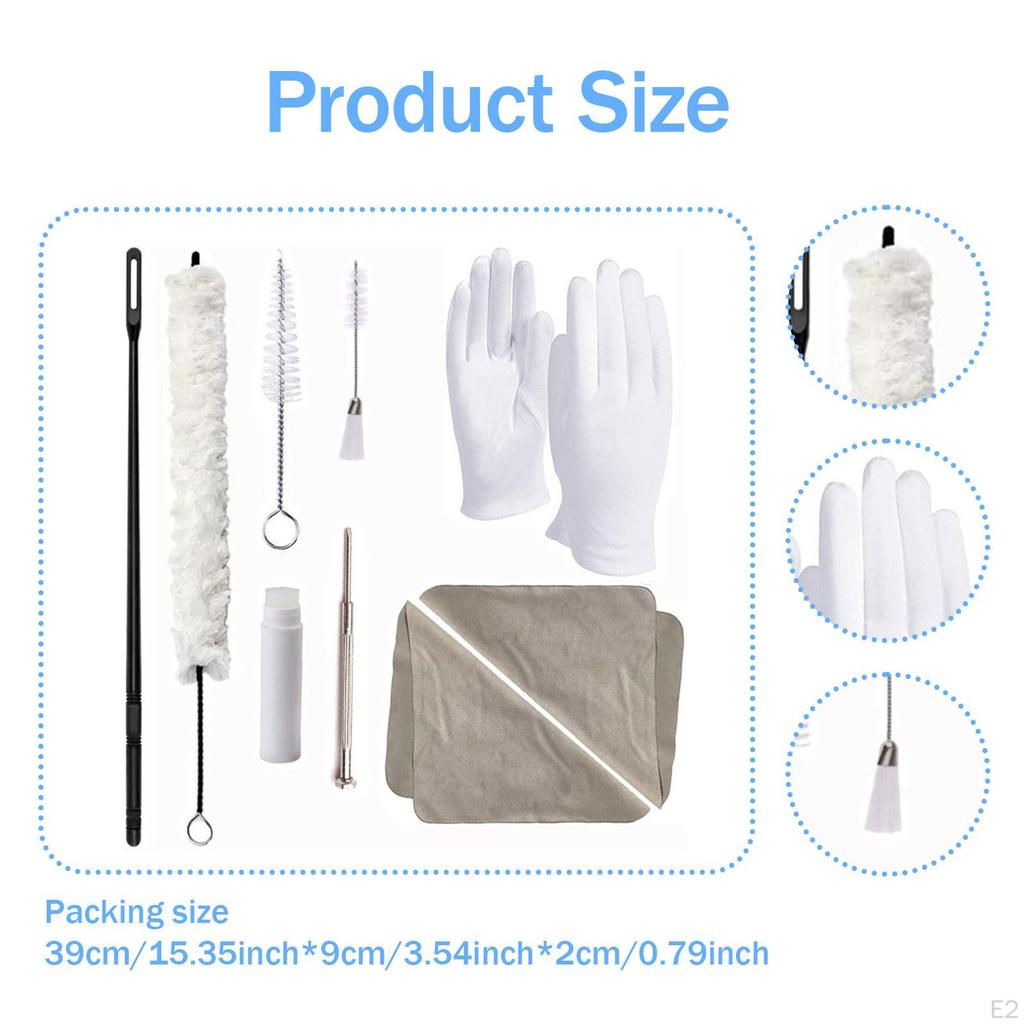 Saxophon Reinigungsset Saxophonreiniger Schraubendreher Mundstückbürste Handschuhe Pflege Wartungsset für