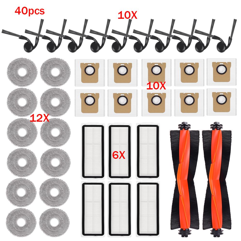 For Xiaomi 1 Pro/OV11GL Robot Vacuum Cleaner Accessories Dust Bags Mop Cloths Hepa Filter Side Brush Main Brush Part Replacement