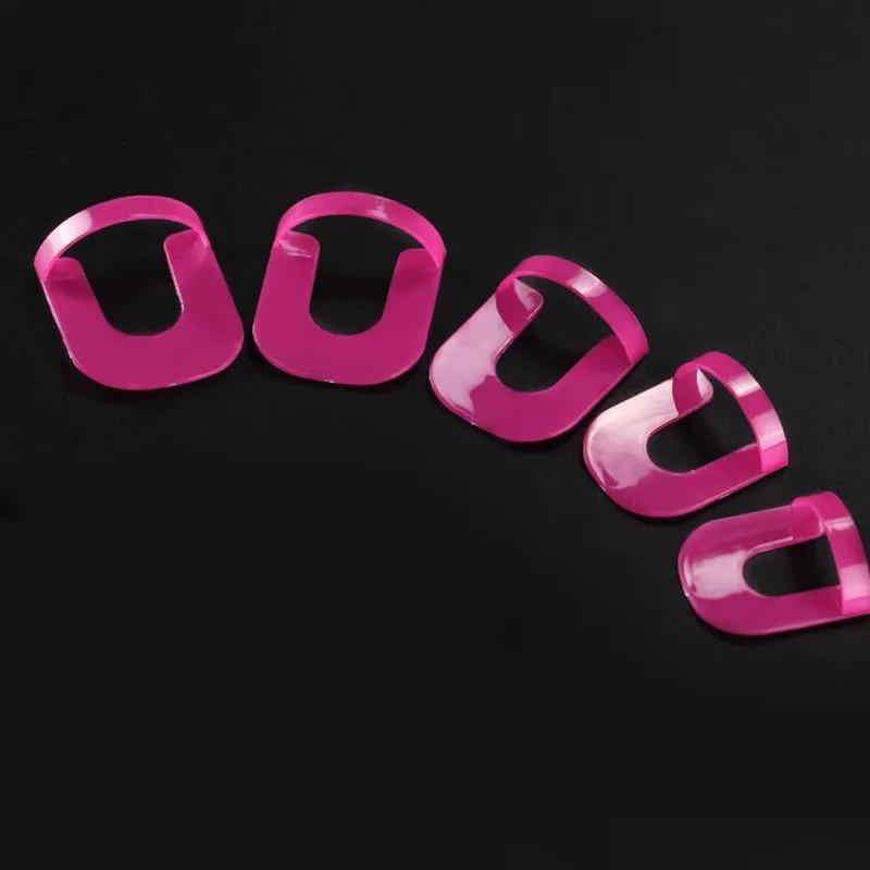 26-130Pcs 26PCS/Bag G Curve Shape Varnish Shield Nail Protector Finger Cover Spill-Proof French Stickers Manicure Nail Art Tools