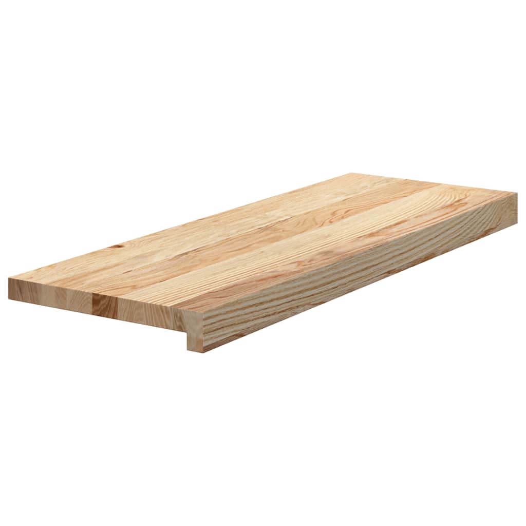 Vidaxl Treppenstufen, 2 Stück. Roh, 70x30x2cm Leichtes Eichenholz