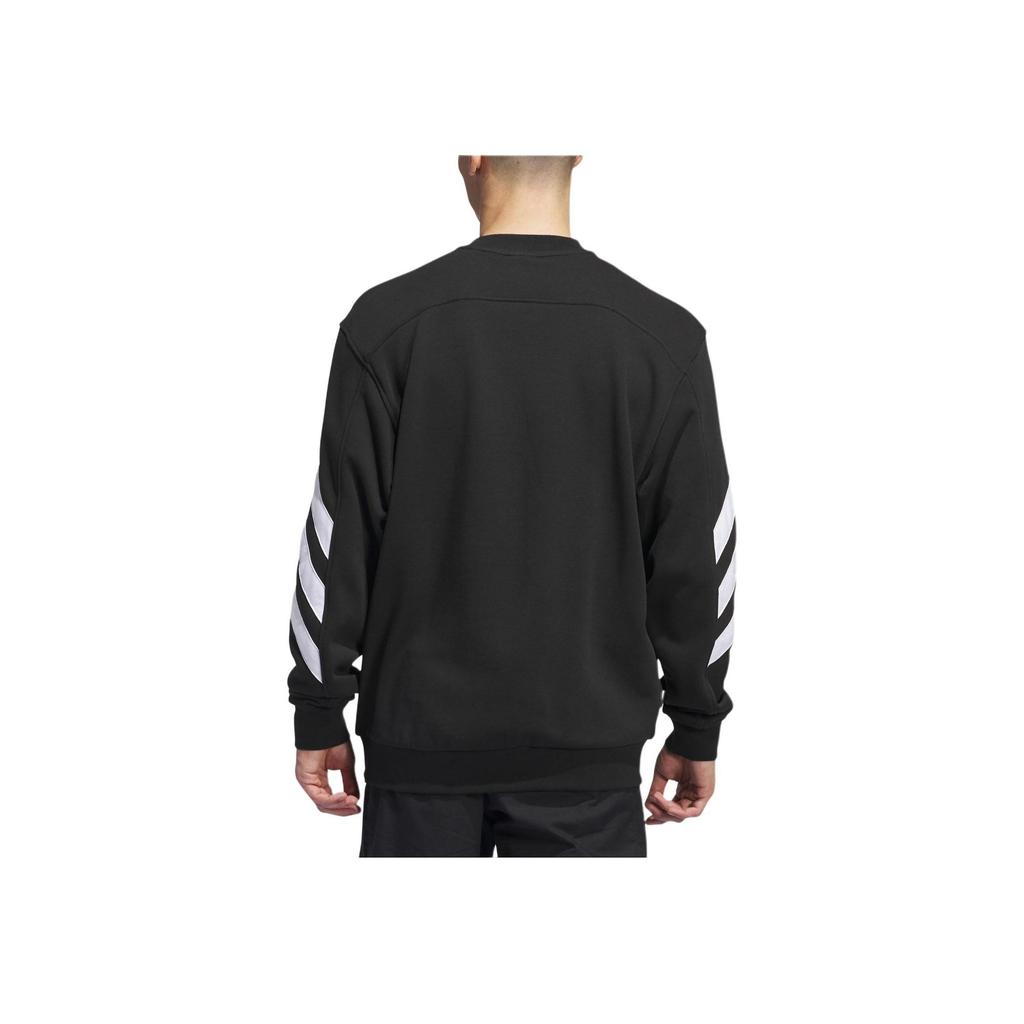 adidas Originals Premiere Crewneck Regular Fit Soft Cotton Blend Classic Logo Casual Sweatshirt Men Black IY1613