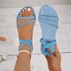 Women Sandals Flat Heels Casual Elegant Rome Sandals Women Summer  New Luxury Designer Shoes for Women Sandalias De Mujer